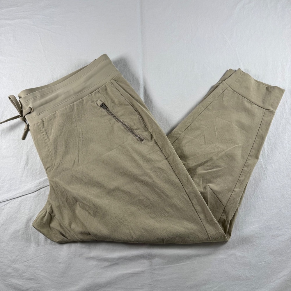 Athleta Women's Plus Size 16 Tan Trekkie North Jogger Hiking Travel Jogger Pants - Picture 1 of 13
